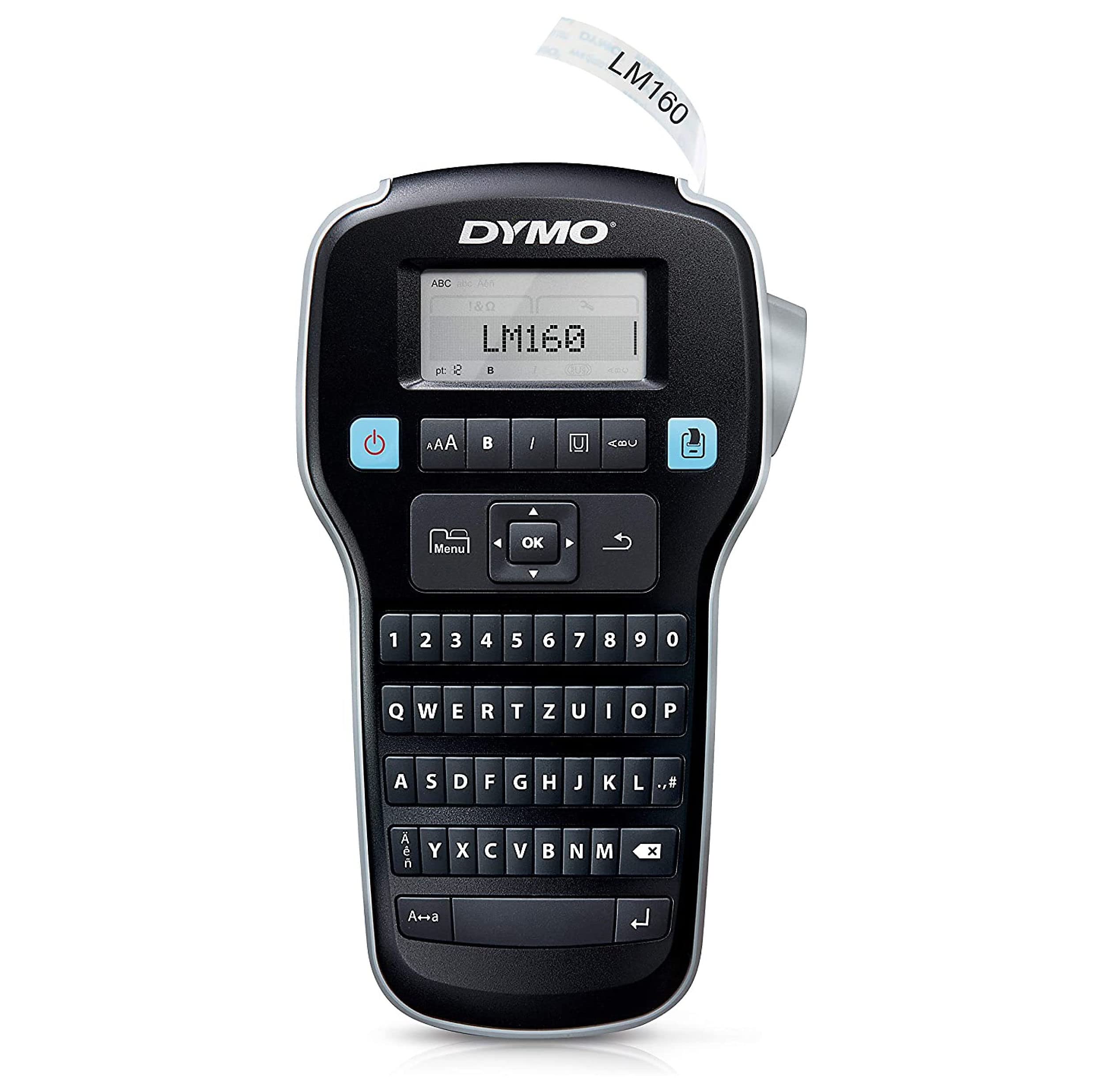 DYMO LabelManager 160 - Label Printers (Thermal Transfer, LCD, D1, Black, Silver, QWERTZ, AA)