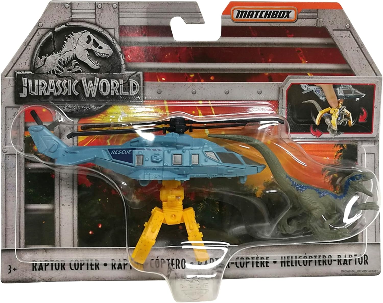 MATCHBOX JURASSIC WORLD DINO 
