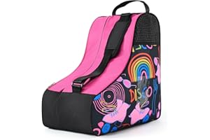 Boulder Bee Roller Skate Bag, Ice Skate Bag for Women with Adjustable Shoulder Strap, Shoe Bag for Ice Skating/Inline Skates, for Both Kids and Adults