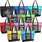 Paterr 10 Pcs Thank You Tote Bags Bulk for Women Appreciation Gift for Employee Teachers Coworker CNA Nurse Staff