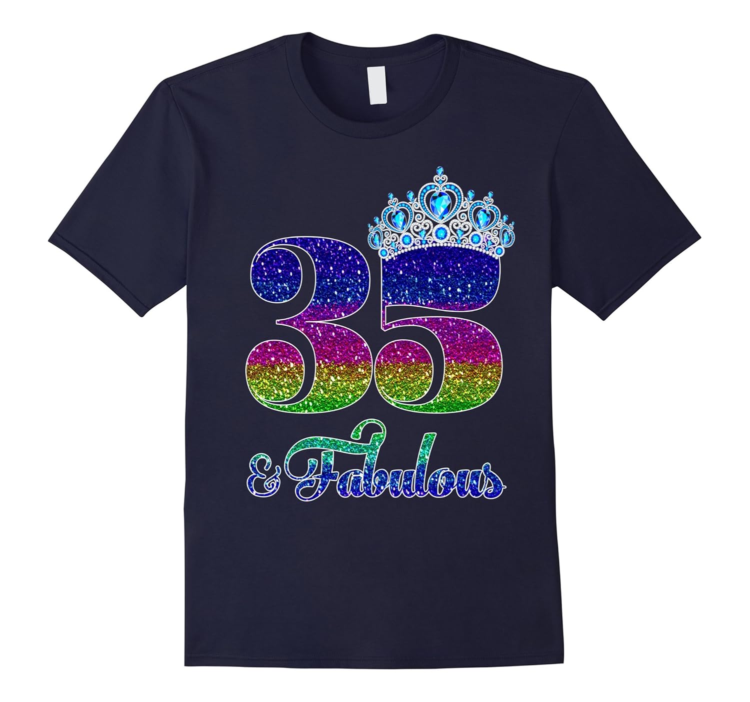 35 And Fabulous TShirt Queen 35th Birthday Shirt-PL – Polozatee