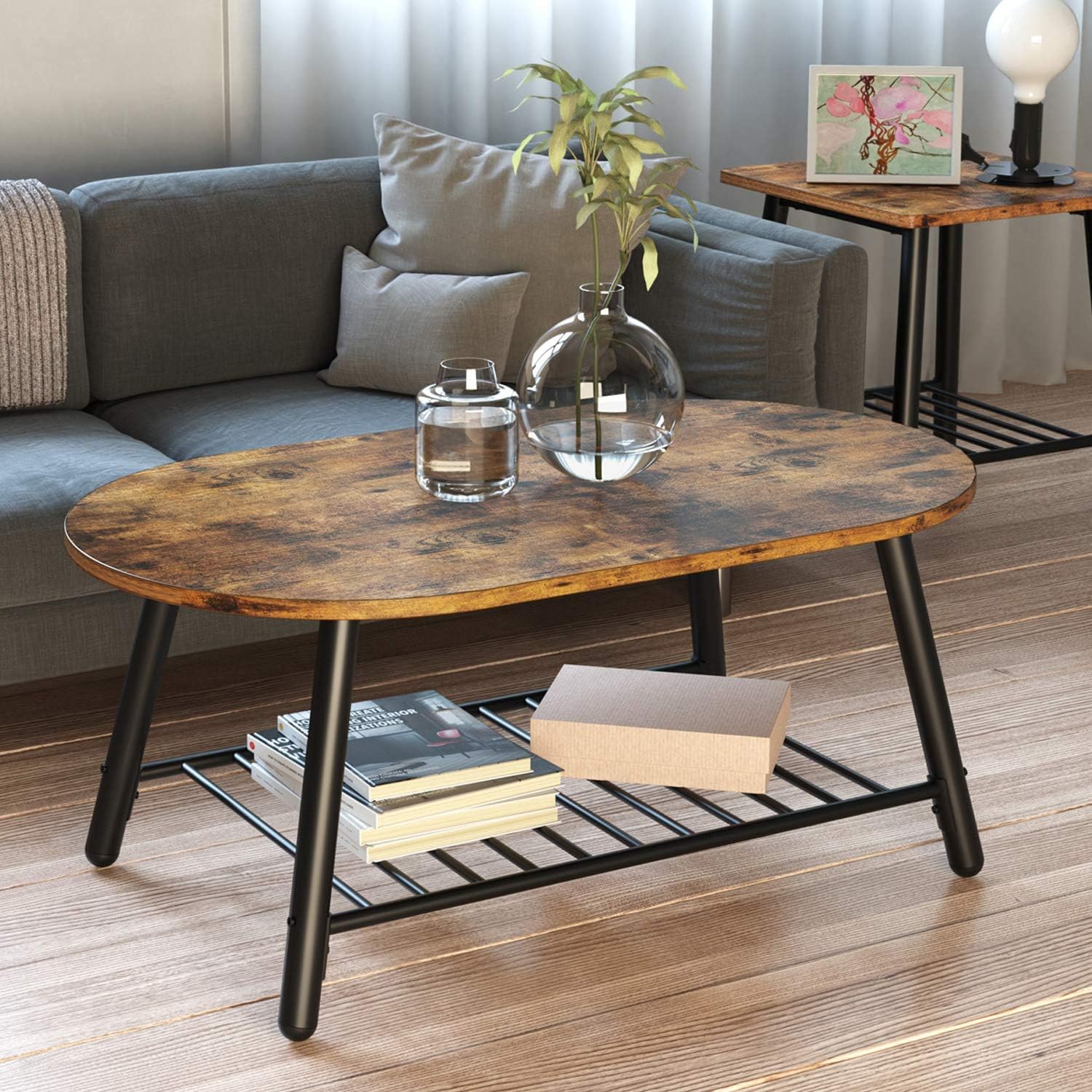IRONCK Industrial Coffee Tables for Living