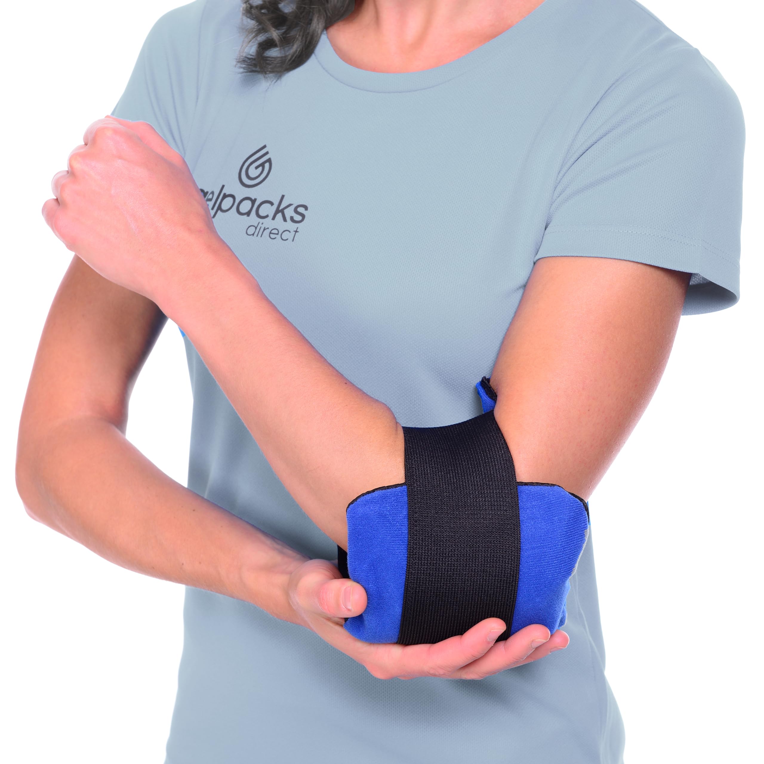 Gel Packs Direct - Reusable Hot & Cold Replacement Elbow Ice Pack with Strap for Tennis Elbow, Tendonitis, Sports Injuries, Chronic Pain, Joint Stiffness, Swelling, Pain Relief & More.