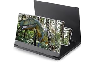 Mobile Phone Screen Magnifier Video HD Amplifier Magnify Screen Stand Mount (Black)