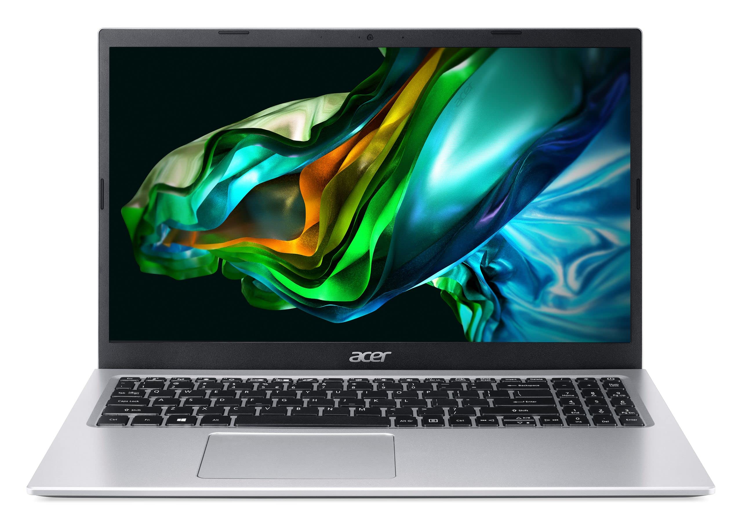 Acer Aspire 3 (A315-58-3870) Laptop, 15.6 Inch FHD Display, Intel Core i3-1115G4, 16 GB RAM, 512 GB SSD, Intel UHD Graphics, Windows 11, QWERTZ Keyboard, Silver