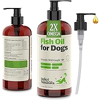 Deley Naturals Fish Oil for Dogs 2X Omega - Icelandic Fish Oil for Dogs - Dog Supplements with Omega 3 6 9 for Skin and Immun