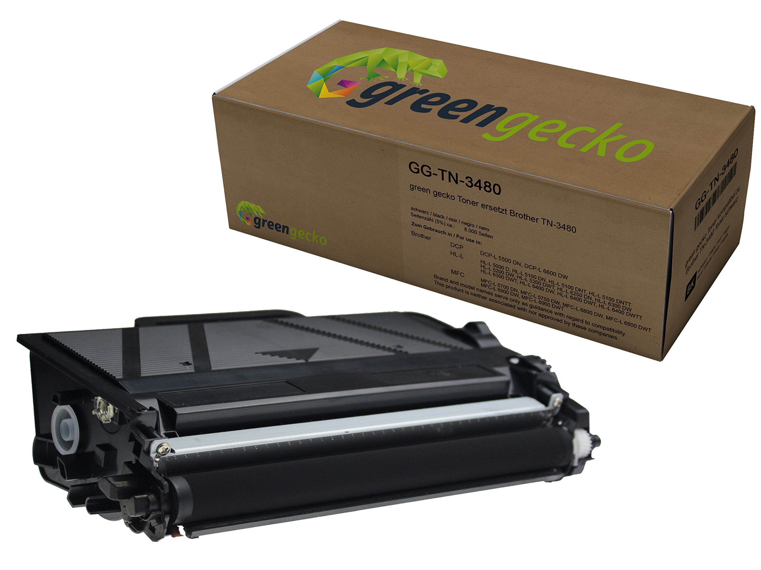 Toner replaces Brother TN-3480 | for Brother HL-L 5100 DN, MFC-L 5700 DN, MFC-L 5750 DW | black