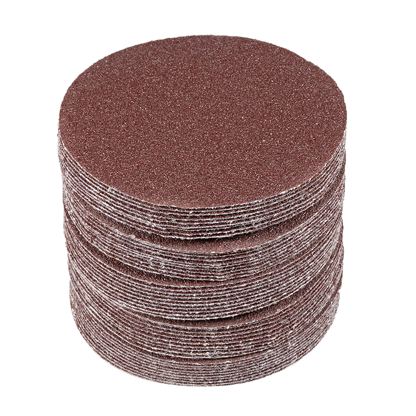 Kozelo 50 Pcs Sanding Discs Hook and Loop Backing - [3 Inch x 80 Grits] Aluminum Oxide Sandpapers for Orbital Sander Round Sanding Papers