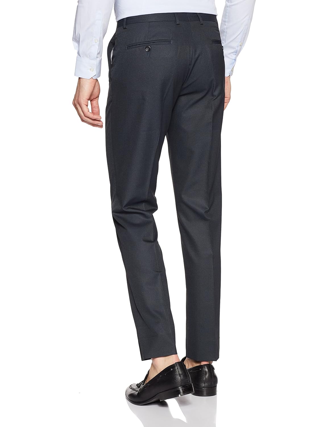john players men's slim fit formal trousers