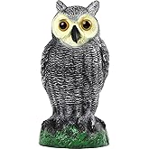 Galashield Owl Decoy to Scare Birds Away | Plastic Owls to Scare Birds Away | Owl Statue for Garden & Outdoors