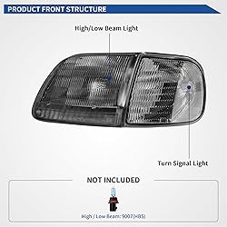 oEdRo Halogen Headlights Replacement w/Corner