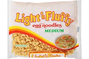 NEW WORLD PASTA Light N Fluffy Medium Egg Noodles Pasta, 12 Ounce -- 12 Case