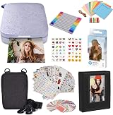 HP Sprocket Portable 2x3 Instant Color Photo Printer Lilac Starter Bundle