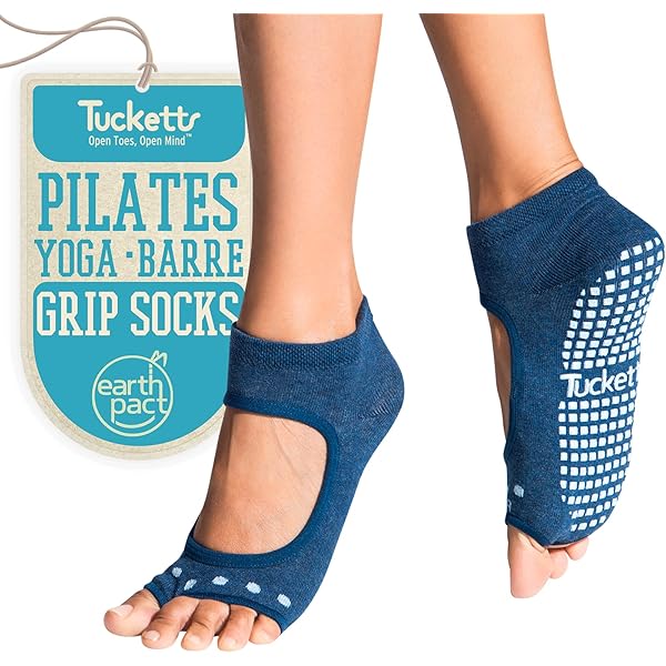 Tucketts Anklet Toeless Non-Slip Grip Socks - Anti Skid Yoga