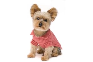 Stinky G Millennium Pink Aran Dog Sweater Size #12 Medium