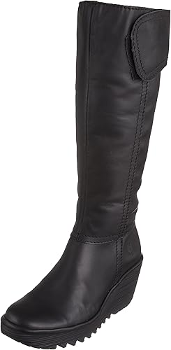 fly black knee high boots