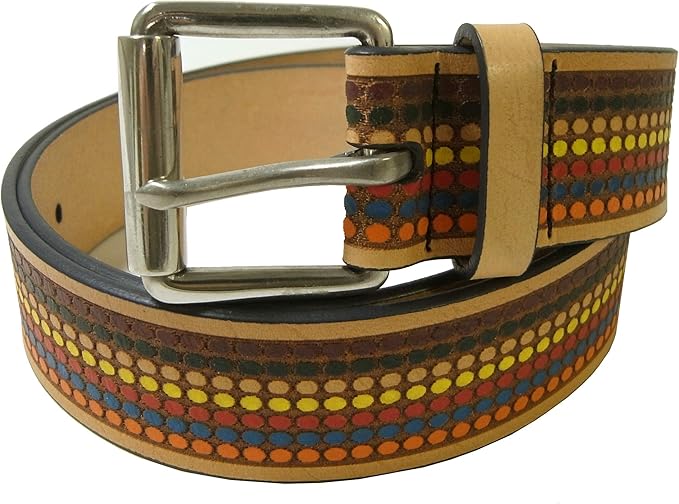 Amazon ポールスミス ベルト メンズ ナチュラルレザー マルチカラーポルカドット 水玉 メーカーサイズ 94cm Pa 1276 並行輸入品 ベルト 通販