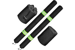 DESUNQIN 60 Inch Boat Trailer Guide Pole Pad and Cover with Capped End and reflective stripe for Ski Boat, Fishing Boat or Sailboat Trailer