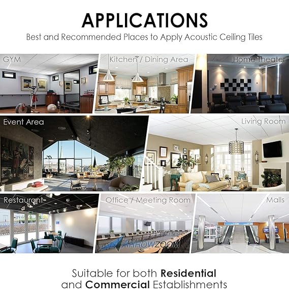 Arrowzoom New 10 Pieces Of 23 6 X 23 6 X 0 6 Inches Black Diy