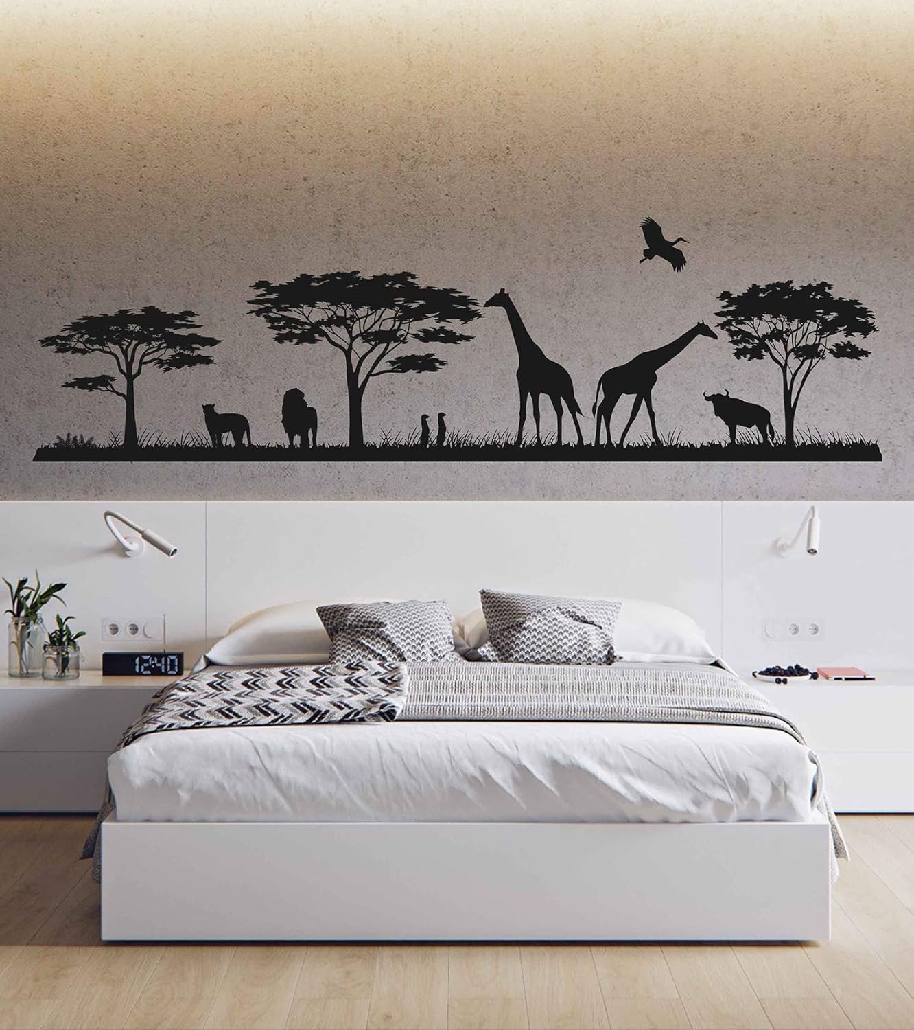 Amazon.com: large wild animal wall decals jungle wild animal vinyl wall
