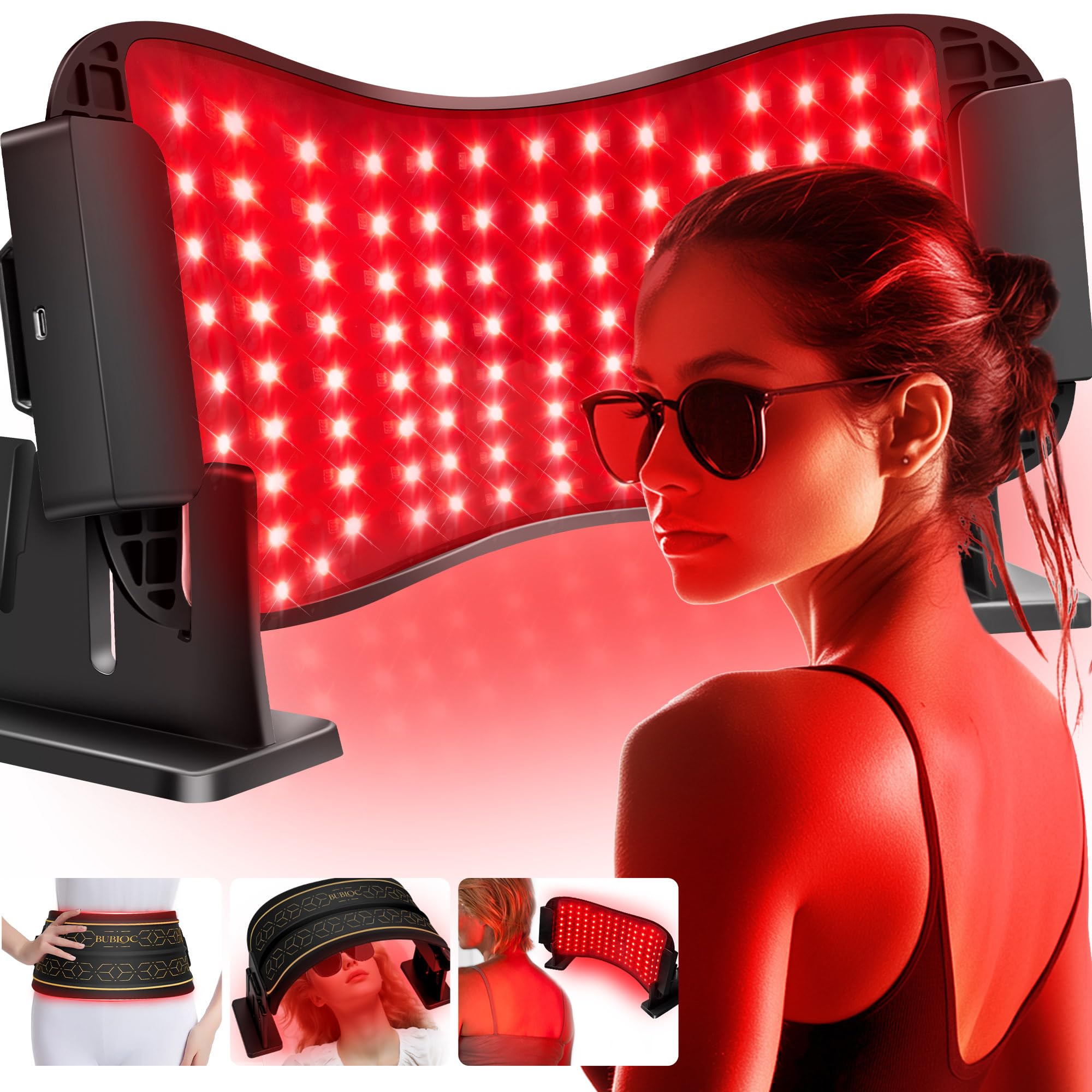 Photo 1 of Multifunction Infrared Red Light Therapy for Body and Face, Near-Infrared 850 Red Light Therapy, Cordless, Waist, Legs and Other Parts, Adjustable in Three Levels from 10-30min