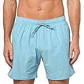 BOSS Mens Solid Swim Trunk with Iconic Side Stripe