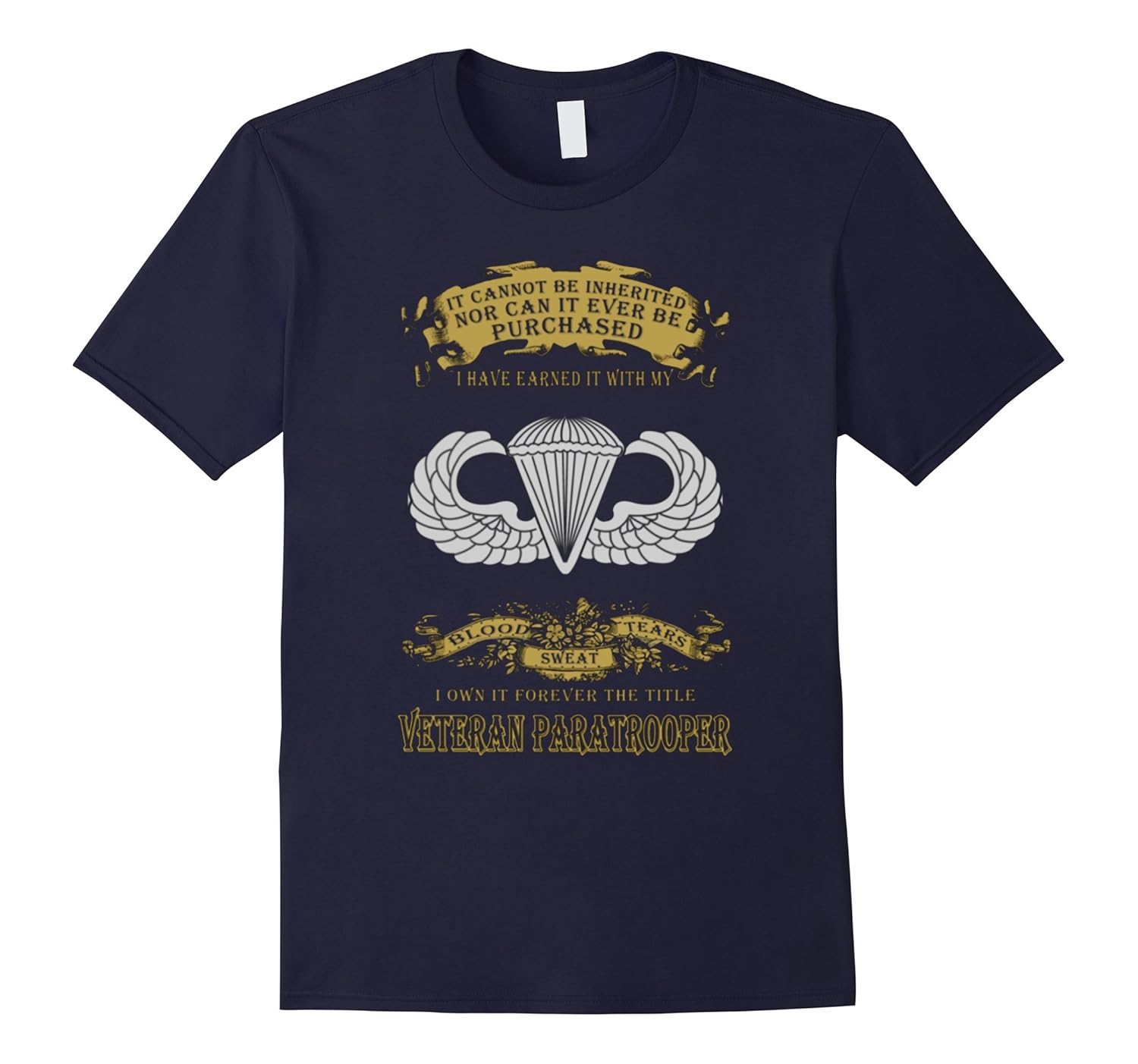 Forever The Title - Veteran Paratrooper Tshirt-Rose