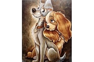 RATIZI Diamond Art Painting Kits for Adults-Dog Diamond Painting Kits,Square Full Drill Diamond Art for Home Wall Decor (12x16inch)