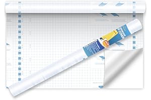 Yeplan Clear Contact Paper Roll,17.5 in x 5 ft,Self Adhesive Book Cover Paper Clear Protector for Crafts Paperback Textbook Hard Covers Documents