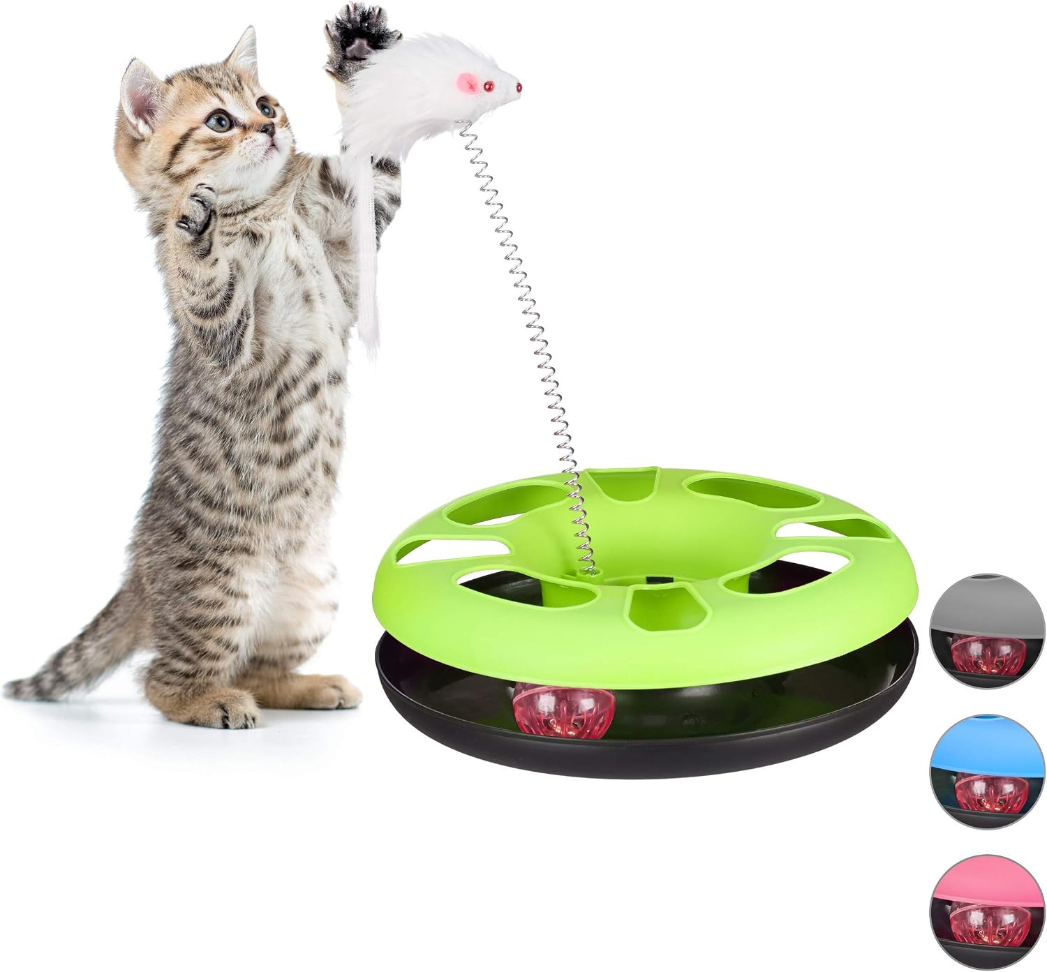GRANDE SET DI GIOCATTOLI PER GATTO 21 PZ. COMPLETO DI TOPI PALLE CANNA - 4