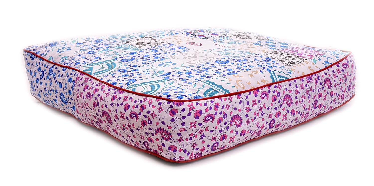 Buy Handicraft Palace Patchwork Cotton Oversized Cushion