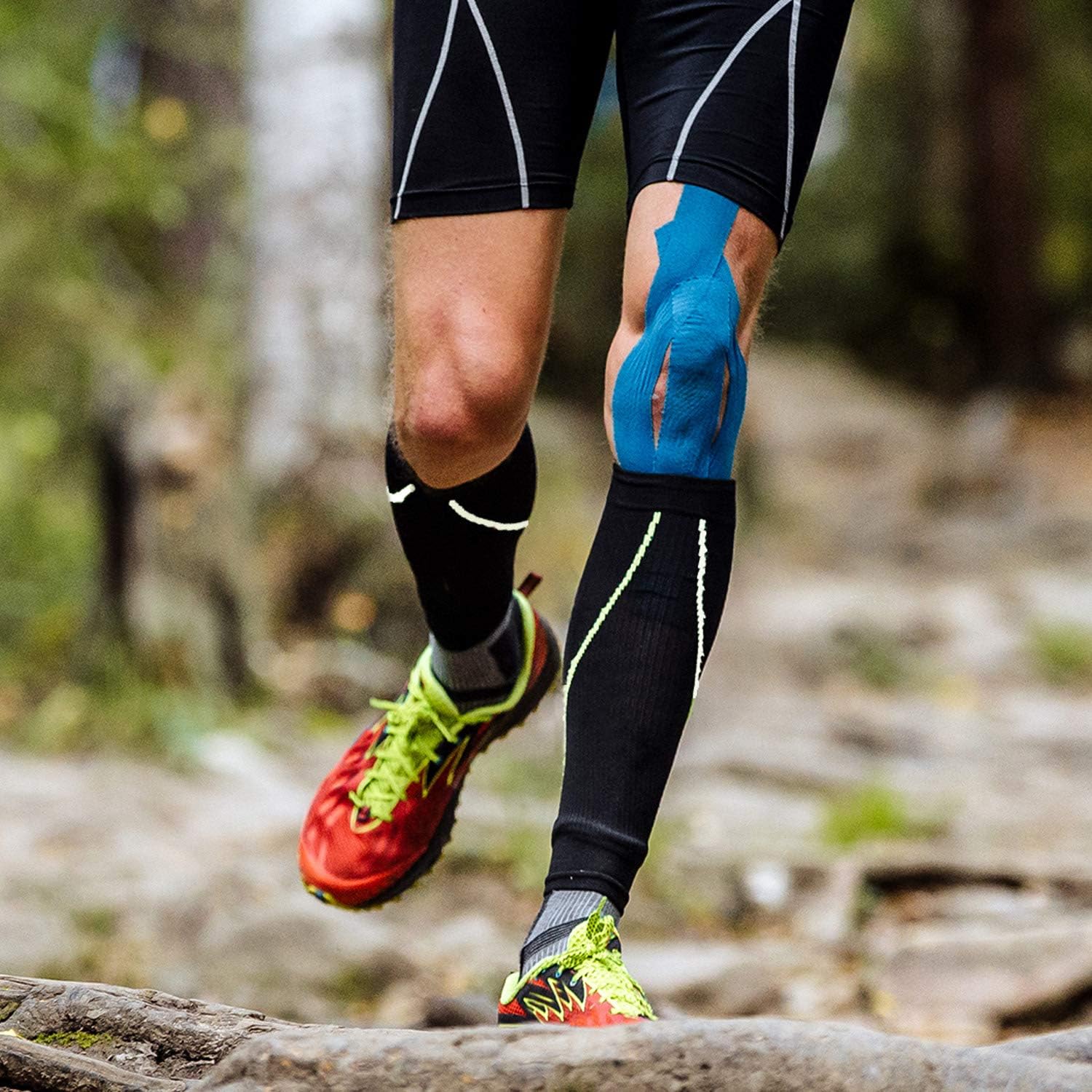 2 Pairs Graduated Calf Compression Sleeves for Men & Women Best