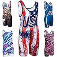 KO Sports Gear - Unisex Wrestling Singlet, Comfortable & Breathable, 4 Way Stretch, Full Range of Youth and Adult Sizes