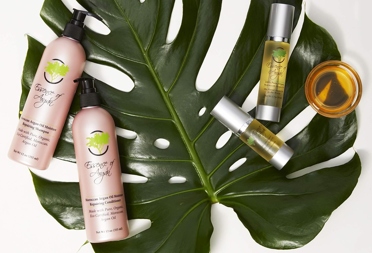 Essence of Argan Renewing Hair Care Products with 100% Pure Moroccan Organic Argan Oil, Volumizes - Image 5