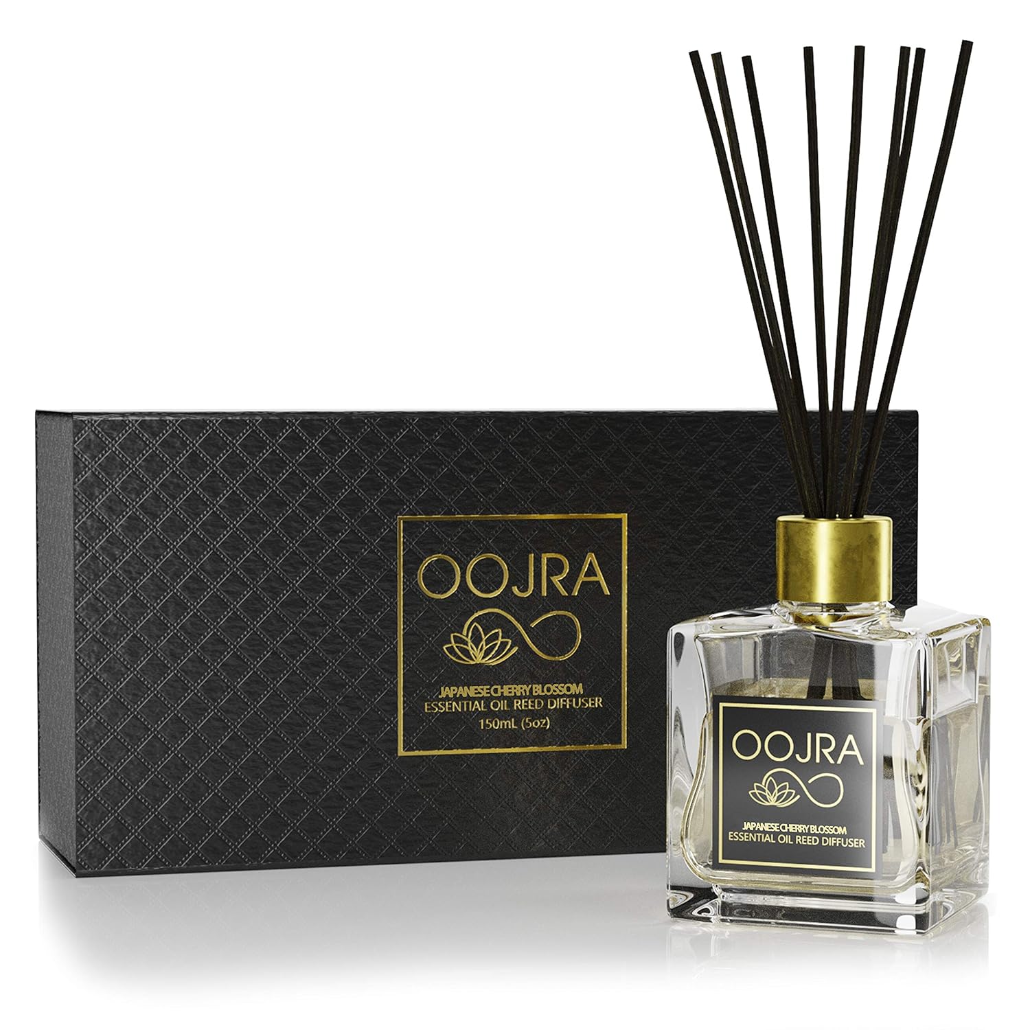 Oojra Japanese Cherry Blossom Essential Oil Reed Diffuser Gift Set