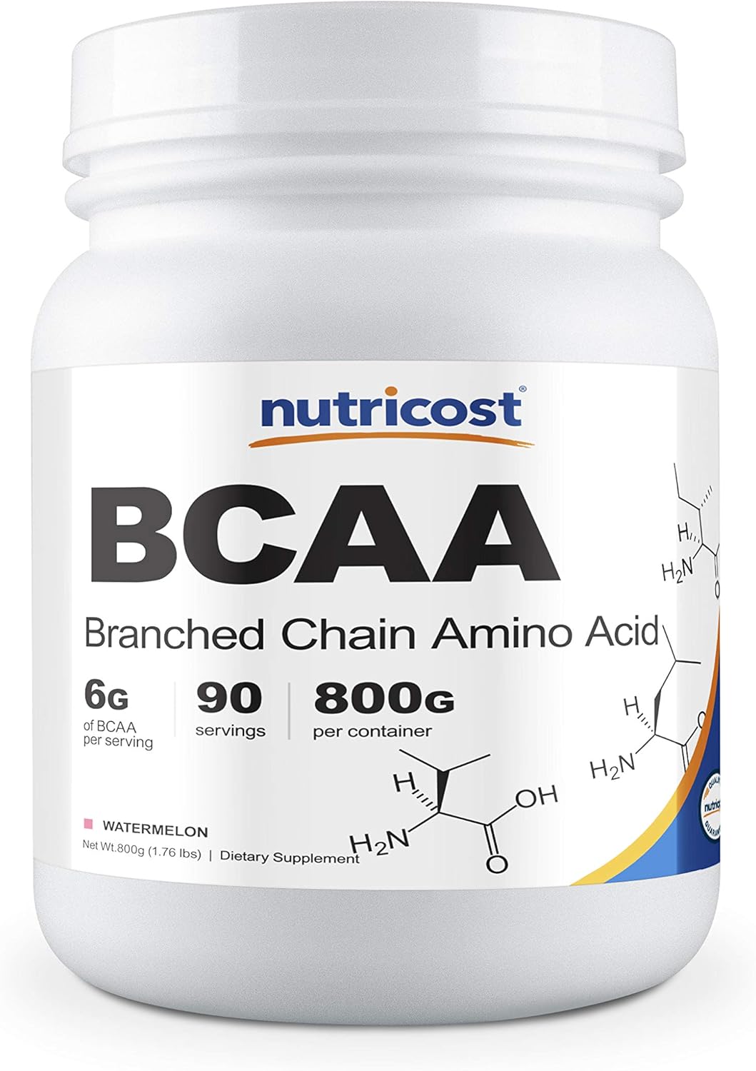 Nutricost BCAA Powder 2:1:1 (Unflavored) 90 Servings - High Quality Branched Chain Amino Acids: Health & Personal Care