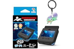 Brook Wingman PS2 Converter with Keychain - Wireless Version of PS4/3 to PS2/1, Retro Consoles Converter on PS2/ PS1/PS Class
