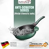 INTIGNIS Deep Non-Stick Frying Pan with Lid 30 cm GREBLON Coating view 3