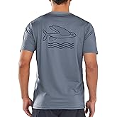 NORTHYARD Mens Swim Shirt Rash Guard UPF 50+ Quick Dry Short Sleeve Fishing Shirts Sun Protection Shirt Beach Water Swimming