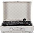 Crosley CR8005F-AC Cruiser Plus Vintage 3-Speed Bluetooth in/Out Suitcase Vinyl Record Player Turntable, Almond Checkerboard
