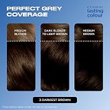 Clairol Lasting Colour Permanent Hair Dye 3 Darkest Brown Grey Coverage view 4