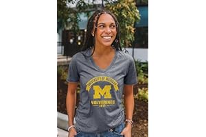 Blue 84 Women's NCAA Officially Licensed T-Shirt Burnout Vintage Scholar