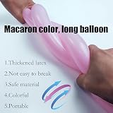 HYKJNBW 100Pcs Pastel Modelling Balloons 260Q Latex Twist Set with Pump view 7