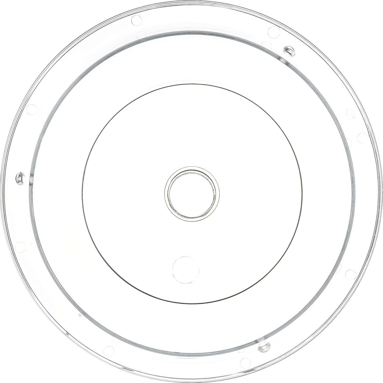 Carlisle 190007 Polycarbonate Plate Cover, 9.37" Bottom Diameter x 2.56" Height, Clear (Case of 12): Industrial & Scientific
