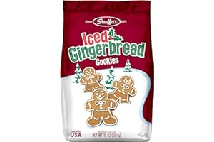 STAUFFERS Iced Gingerbread Cookies - 10oz Bag - Traditional Holiday Gingerbread with Icing - No Artificial Flavors