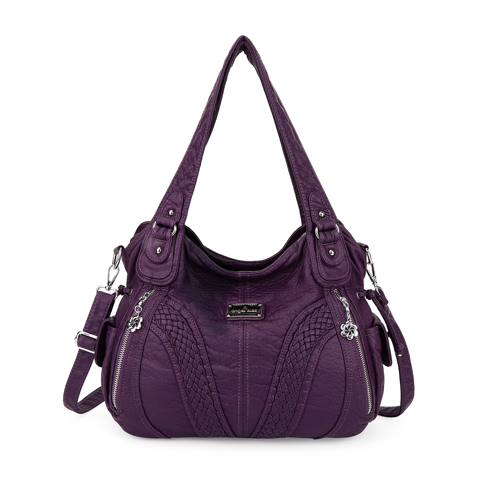 Photo 1 of Purses and Handbags Women Fashion Tote Bag Shoulder Bags Top Handle Satchel Purses Washed Synthetic Leather Handbag