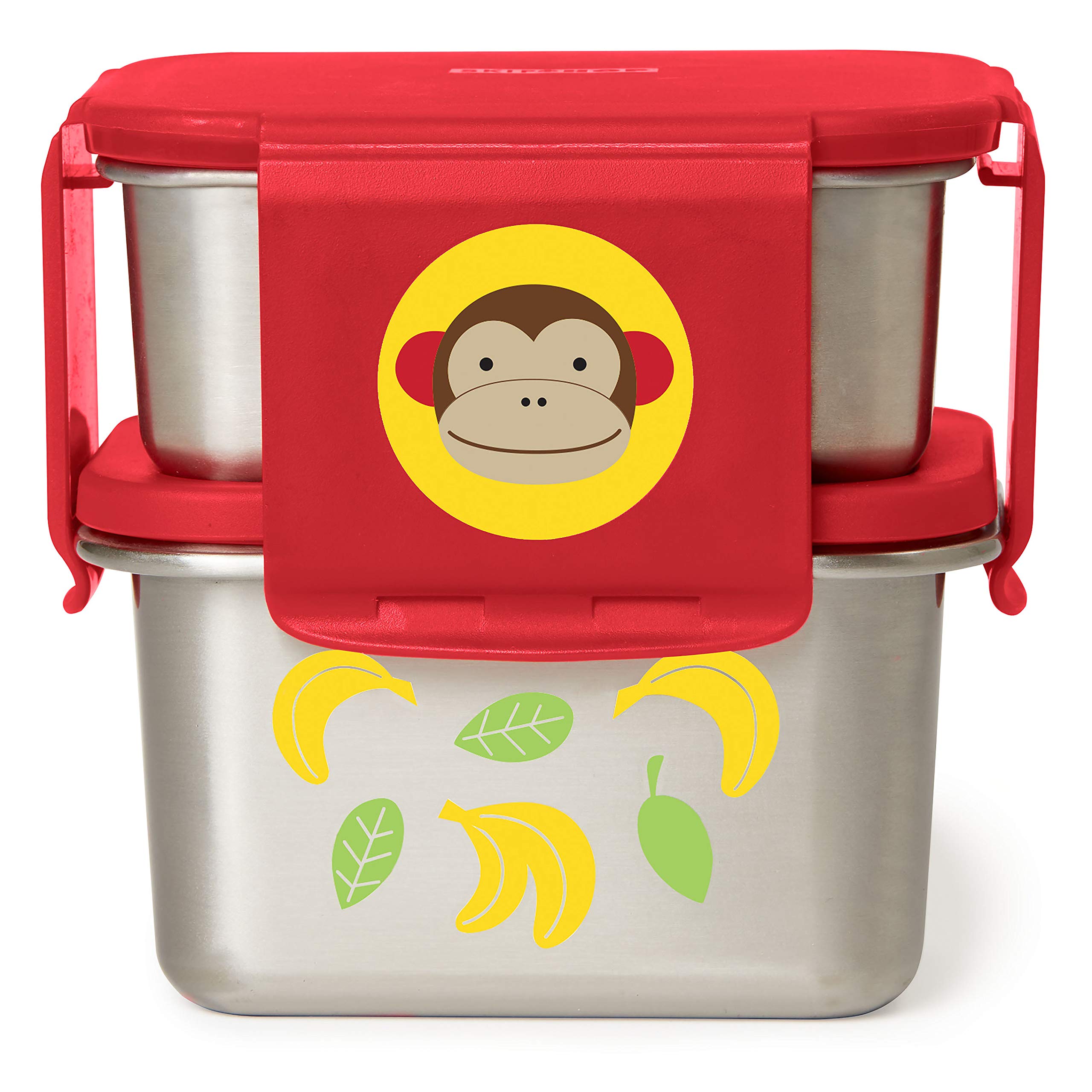 Skip Hop Zoo Insulated Stainless Steel Lunch Kit - Monkey
