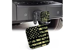 NITAHHHY Trailer Hitch Cover,Camouflage American Flag 2 Inch Hitch Plug Covers Hitch Cover Tube Rubber Towing, Square Receiver Plug Cap for Cars Suvs Trucks