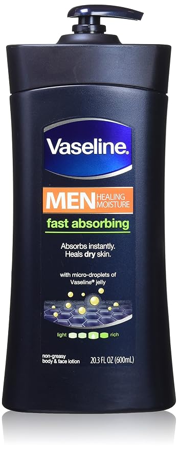 Vaseline men Body&face Lotion fast absorbing 24.5floz (305210416383)