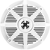 BOSS Audio Systems MR62W 6.5 inch Marine Boat Stereo Speakers - 200 Watts (per Pair), Coaxial, 2 Way, Full Range, 4 Ohms, Weatherproof, Sold in Pairs